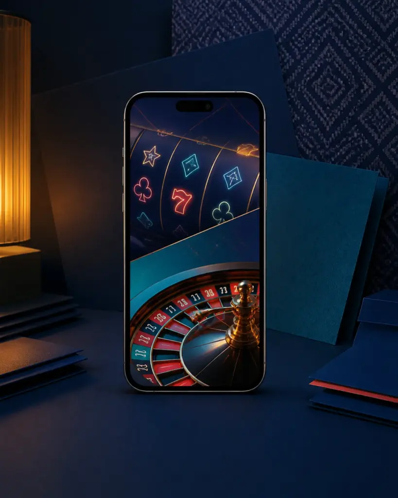 Ponsel dengan lobi kasino generik untuk pembahasan akses mobile